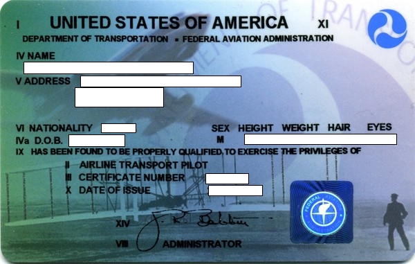 pilot license